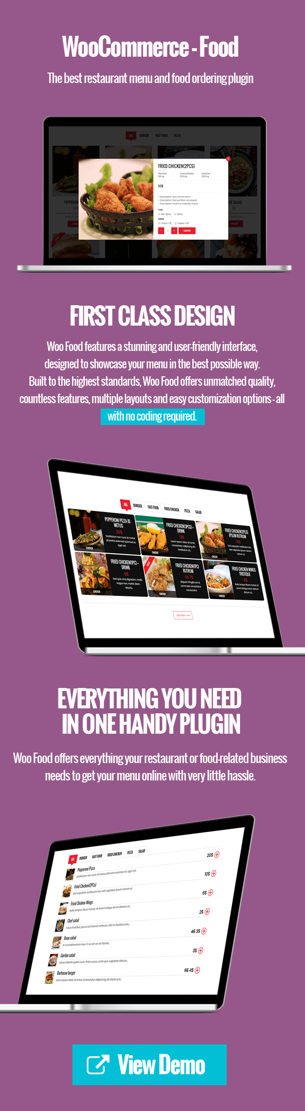 WooCommerce Food - Menú de restaurante y pedidos de comida - 1